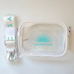 CASAMIGOS Clear PVC Festival Bag White and Teal Casamigos Tequila BNIP